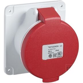 PKF32G434 waterproof connector fast concealed industrial socket (32A 6h IP44 4P red) in Kuwait