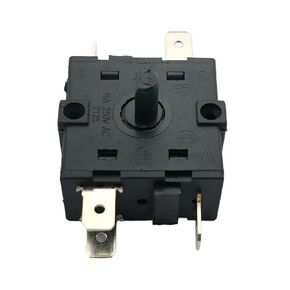 1 Piece Electric Heater Gear knob Switch 5-pin 0-1-2-3 Gear Rotary Switch selector AC 250V 16A Temperature Control Switch in Saudi Arabia