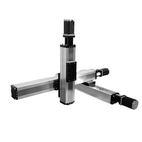 Compatible for 120mm Gantry Robot CNC Kit 3 Axis XYZ Table Linear Positioning System Industrial Rail Guide for Automation in Kuwait