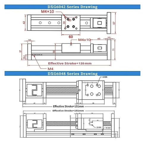 دليل خطي للسكك الحديدية طاولة منزلقة واحدة 100-1000 مم برغي كروي 1204/1605/1610 محور CNC يدعم محرك خطوة Nema23 (نمط عادي، SFU1610-600 مم السكتة الدماغية) in Kuwait