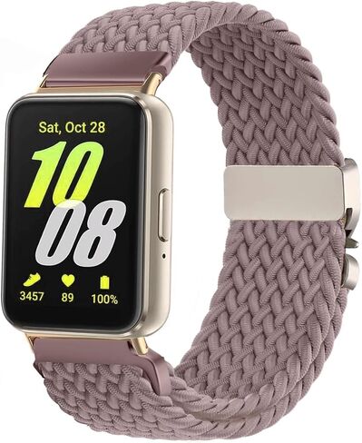 حزام مجدول من النايلون متوافق مع هاتف Samsung Galaxy Fit 3، شريط مطاطي لهاتف Samsung Galaxy Fit 3 SM-R390 للرجال والنساء in Kuwait