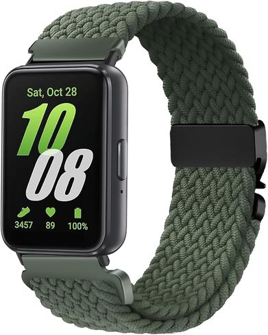 حزام مجدول من النايلون متوافق مع هاتف Samsung Galaxy Fit 3، شريط مطاطي لهاتف Samsung Galaxy Fit 3 SM-R390 للرجال والنساء in Kuwait