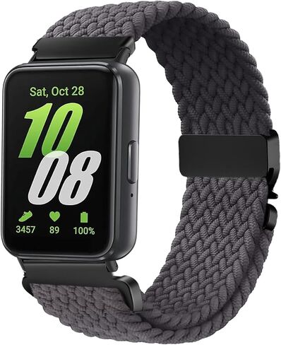حزام مجدول من النايلون متوافق مع هاتف Samsung Galaxy Fit 3، شريط مطاطي لهاتف Samsung Galaxy Fit 3 SM-R390 للرجال والنساء in Kuwait