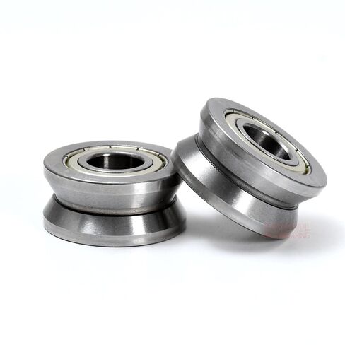 Small Sealed Steel Ball Bearing 10pcs LV201-14 ZZ 12x40x18x20mm V Groove Track Guide Wheel Roller Bearing Pulley 12 * 40 * 18 * 20mm in Kuwait