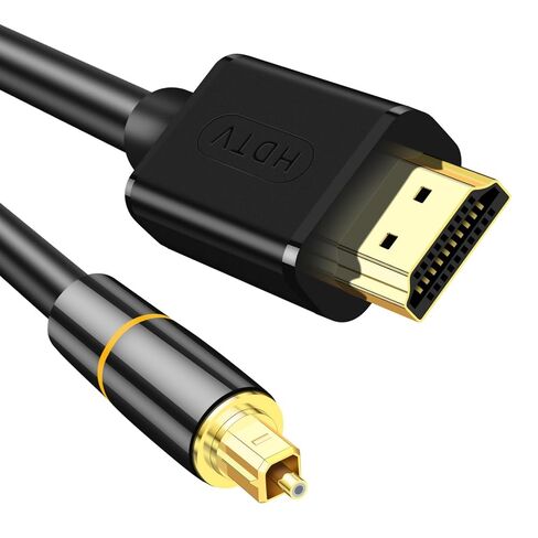 192KHz HDMI ARC to Optical Audio Adapter 6.6FT, ARC to Optical Converter - for HDTV AR C Ports to O ptical Soundbar, Home Theaters, Plug & Play, Support PCM 2.0 Audio Formats (NO CEC) in Kuwait