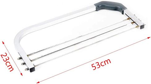 Bibabala Cake Leveler,304 Stainless Steel 3 Blades Adjustable Layer Cake Cutter,DIY Cake Slicer Kitchen Baking Tools Accessories,Household Cake Tools Baking and Pastry Tools,for Cake Making(Silver) in Kuwait