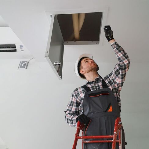 Lockable Access Panel Cover for Ceiling & Drywall - Secure Service Door for Plumbing, Electrical, & HVAC Access - Durable, Easy Installation, Perfect for Home Renovations in Kuwait