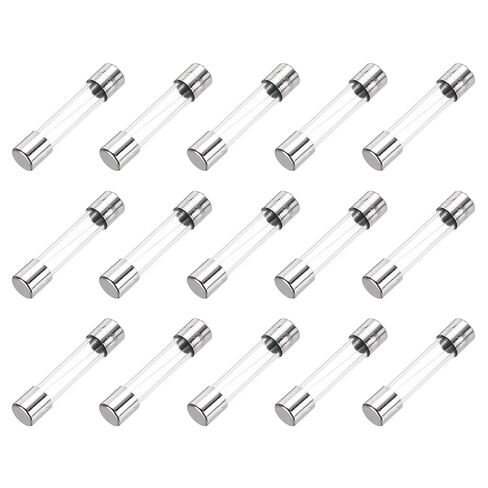 MECCANIXITY 2.5A 250V 6x30mm Time Delay Glass Fuse UL مدرج فيوز ضربة بطيئة للأجهزة المنزلية 15 قطعة in Kuwait