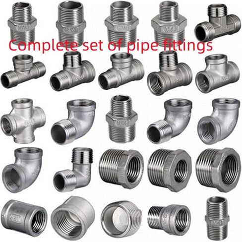 1/4 "3/8" 1/2 "3/4" 1 "1-1/4" 2 "الكوع 3way 4way تركيب الأنابيب الملولبة المقرنة الفولاذ المقاوم للصدأ 304 BSP نظرة عامة على المفصل التكيف ، 1,2" in Kuwait