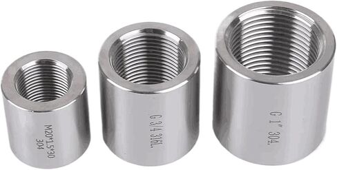 1/4 "3/8" 1/2 "3/4" 1 "1-1/4" NPT أنثى الموضوع 316 الفولاذ المقاوم للصدأ ارتفاع ضغط التقريب المقبس وصلة أنابيب موصل (316SS-BSP3I8) in Kuwait