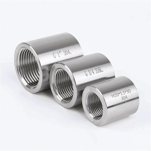 1/4 "3/8" 1/2 "3/4" 1 "1-1/4" NPT أنثى الموضوع 316 الفولاذ المقاوم للصدأ ارتفاع ضغط التقريب المقبس وصلة أنابيب موصل (316SS-BSP3I8) in Kuwait