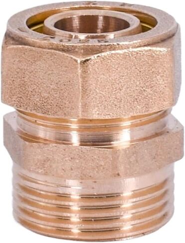 1216 1418 1620 2025 2632 PEX-AL-PEX 3/4 "bspt ذكر أنثى نحاس مستقيم تركيب الأنابيب لتدفئة الأرضية بالطاقة الشمسية (BSP أنثى، 2025_3/4") in Kuwait