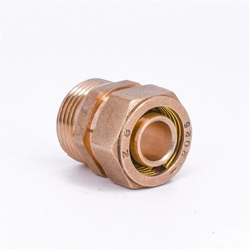 1216 1418 1620 2025 2632 PEX-AL-PEX 3/4 "bspt ذكر أنثى نحاس مستقيم تركيب الأنابيب لتدفئة الأرضية بالطاقة الشمسية (BSP أنثى، 2025_3/4") in Kuwait