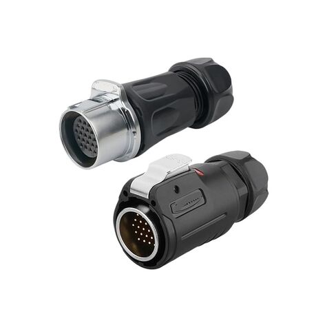 LP-24 إشارة موصل 24 الأساسية متعددة دبوس متعدد النواة الطيران المكونات الصناعية للماء المقبس (بعقب وعكس التثبيت) in Kuwait