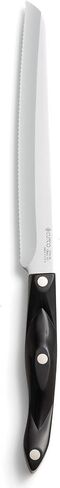 موديل CUTCO 3729 Santoku-Style Carver مع شفرة حافة مسننة مزدوجة D مقاس 8.2 بوصة ومقبض بني داكن كلاسيكي مقاس 5.5 بوصة (يُسمى غالبًا "أسود"). in Kuwait