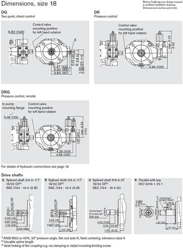 High Pressure Pump A10VSO18DFR/31R-VSC12N00 A10VSO18 Hydraulic Oil Piston Pump 35Mpa in Saudi Arabia