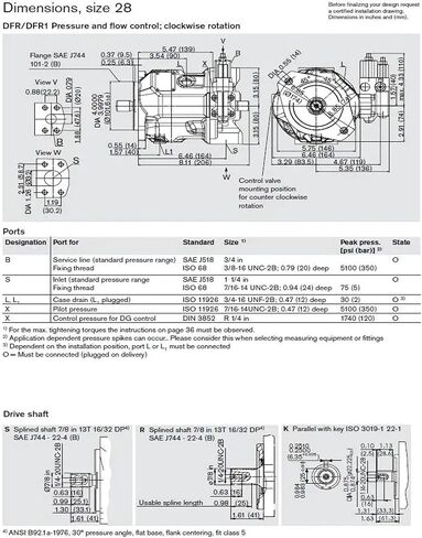A10VSO18 مضخة زيت المكبس الهيدروليكي ذات الضغط العالي A10VSO18DFR1-31R-PPA12N00 مضخات المكبس المحوري المتغير in Kuwait