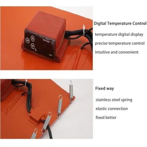 Industrial Electric Drum Heater, Heavy-Duty Silicone Heating Belt with Thermostat, Insulated Design for Oil Barrels & Pails, Anti-Freeze Protection, Reliable Temperature Control in Kuwait