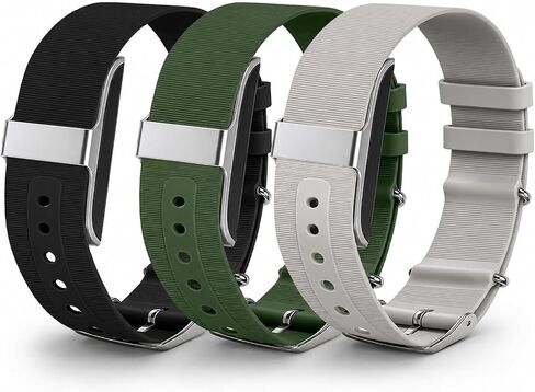 3 عبوات من الأشرطة الرياضية المصنوعة من السيليكون المتوافقة مع حزام الصحة Hume Health Band 1.0، سوار معصم بديل بإبزيم ناعم قابل للتعديل لتتبع اللياقة البدنية in Kuwait