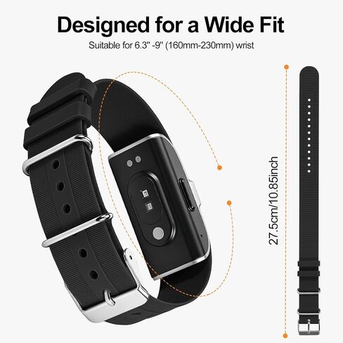 3 عبوات من الأشرطة الرياضية المصنوعة من السيليكون المتوافقة مع حزام الصحة Hume Health Band 1.0، سوار معصم بديل بإبزيم ناعم قابل للتعديل لتتبع اللياقة البدنية in Kuwait