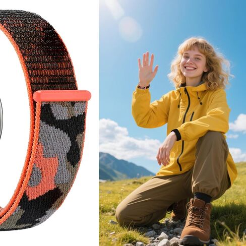5 قطع من أشرطة النايلون المتوافقة مع شريطي Garmin Bounce 2، حزام رياضي ناعم وسوار معصم مموه بديل متين للارتداد in Kuwait