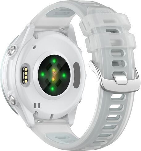 سوار جيلي من السيليكون متوافق مع Garmin Vivoactive 4/Venu 3/Venu 2 Forerunner 255/255 Music/265/265 Music، أشرطة سيليكون سريعة الفك للرجال والنساء in Kuwait