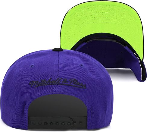 Mitchell & Ness Bucks Reload 2.0 Snapback Hat قابل للتعديل HWC - أرجواني / أسود / أخضر نيون / كلاسيكيات الخشب الصلب / الإرتداد in Kuwait