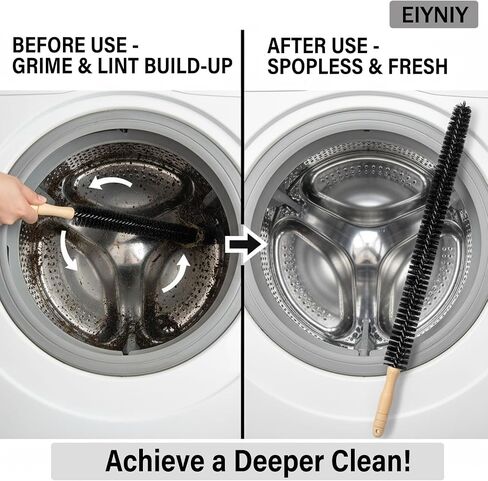 Dryer Cleaner Vent Brush Long Flexible Dryer Vent Cleaner with Wood Handle and Refrigerator Condenser Coil Brush Long Flexible Refrigerator Coil Cleaning Brush (EY-008) in Kuwait