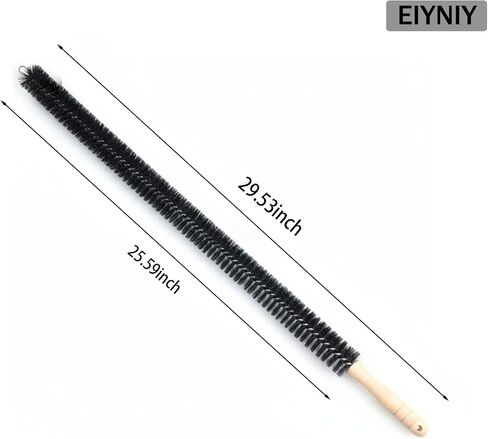 Dryer Cleaner Vent Brush Long Flexible Dryer Vent Cleaner with Wood Handle and Refrigerator Condenser Coil Brush Long Flexible Refrigerator Coil Cleaning Brush (EY-008) in Kuwait