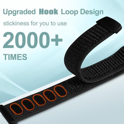 Arm/Ankle/Wrist Band Compatible with Fitbit Inspire 3 Fitness Tracker, Adjustable Nylon Hook & Loop Sport Workout Replacement for Inspire 3 Women Men Armband/Ankleband/Wristband Accessory (Black) in Saudi Arabia