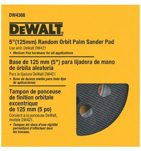 DeWalt 5 in. Resin Fiber Hook and Loop Sander Replacement Pad 1 pk in Kuwait