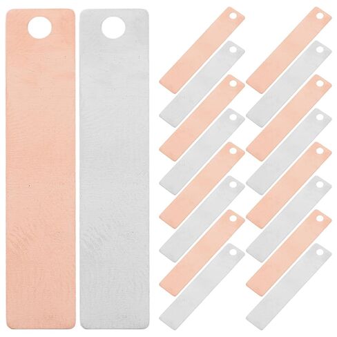 BESPORTBLE 20pcs Copper Zinc Anode Set Pure Copper Strips Zinc Sheets for Science Experiments Electroplating DIY Projects in Kuwait