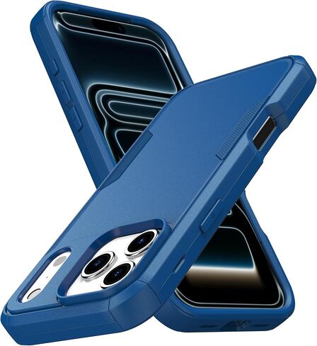 MXX for iPhone 17 Pro Max Case, Heavy Duty 3 in 1 Wing Design Protective Cover with MagSafe, Phone Case 2025 (Black) in Kuwait