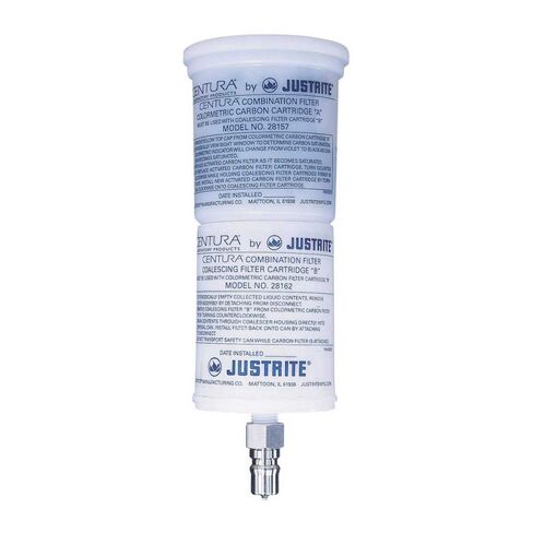 Justrite 28162 Centura Combo Coalescing/Carbon Filter with Stainless Steel Disconnect in Kuwait