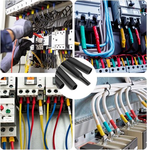 164 Pcs Heat Shrink Tubing Kit, Wire Shrink Wrap Tubing, Grade Industrial Heat-Shrink Tubing, 8 Sizes 5 Colors in Kuwait