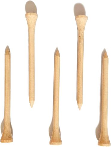 150 Pcs Bamboo Golf Tees 3 1/4 Inch, 83mm (3.25") Bamboo Tees, Friendly Biodegradable, Long and Tall Golf tees, More Durable and Stable, Ideal for Beginner in Kuwait