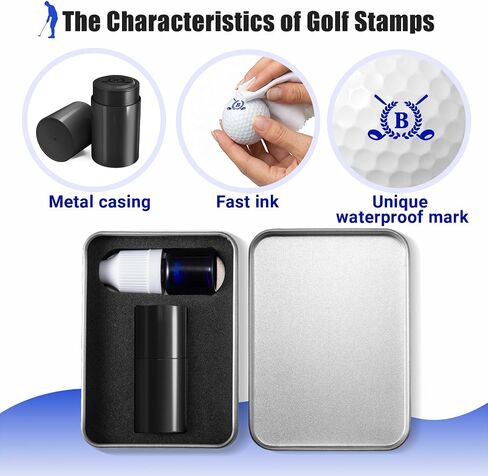 Golf Ball Stamp, Reusable Golf Ball Stamp Marker Identify Golfing Stamper - Ideal Gift for Golfers, Dads, Retiremen(Letter R) in Kuwait
