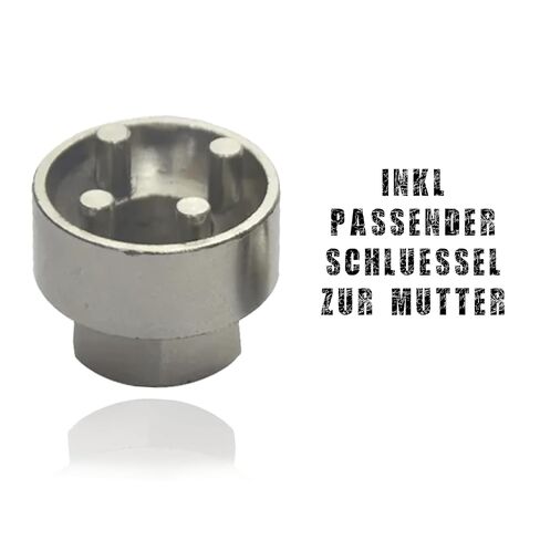 Stainless Steel Anti-Theft Nuts M6-M10 | For Car & Home Pack of 4 M10 in Kuwait