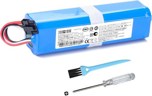 استبدال بطارية فراغ 6800 مللي أمبير في الساعة لـ Dreame Bot X30 Ultra، D10s Plus، L30 Ultra، RCXE0307، RLX56CE، RLX63CE، RLX63CE-2، X40 Pro Ultra، X40 Ultra Robot Vacuum Cleaner مع أدوات in Kuwait