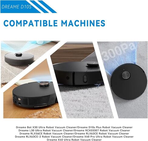 استبدال بطارية فراغ 6800 مللي أمبير في الساعة لـ Dreame Bot X30 Ultra، D10s Plus، L30 Ultra، RCXE0307، RLX56CE، RLX63CE، RLX63CE-2، X40 Pro Ultra، X40 Ultra Robot Vacuum Cleaner مع أدوات in Kuwait