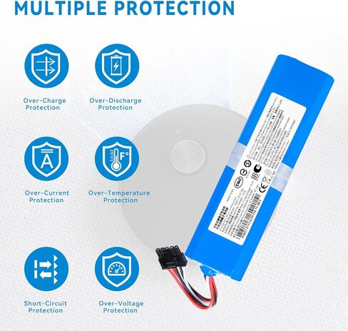 استبدال بطارية فراغ 6800 مللي أمبير في الساعة لـ Dreame Bot X30 Ultra، D10s Plus، L30 Ultra، RCXE0307، RLX56CE، RLX63CE، RLX63CE-2، X40 Pro Ultra، X40 Ultra Robot Vacuum Cleaner مع أدوات in Kuwait