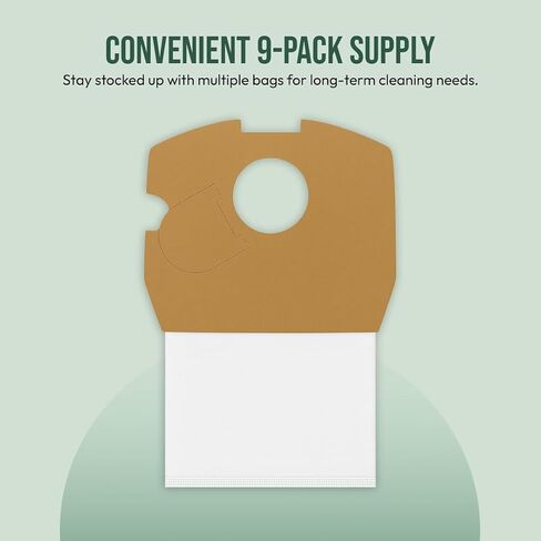 Replacement HEPA Vacuum Bags for Clean Obsessed CO711＆ Perfect C105 Commercial Canister Vacuum Cleaner, Pack of 27 Bags in Kuwait