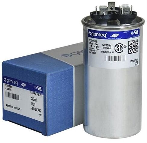 كاريير HC98KA031-30 + 5 فائق التوهج MFD 440 فولت VAC Genteq استبدال مكثف مزدوج التشغيل in Kuwait