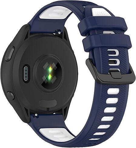 أحزمة مقاومة للماء متوافقة مع سوار ساعة Garmin Forerunner 265/سوار ساعة Garmin Forerunner 255، سوار معصم بديل رياضي ناعم كلاسيكي in Kuwait