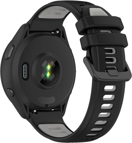 أحزمة مقاومة للماء متوافقة مع سوار ساعة Garmin Forerunner 265/سوار ساعة Garmin Forerunner 255، سوار معصم بديل رياضي ناعم كلاسيكي in Kuwait