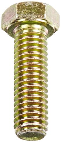 Steel Hex Bolt, Grade 5, Zinc Yellow-Chromate Plated Finish, Hex Head, External Hex Drive, Meets ASME B18.2.1/SAE J429, 4-1/2" Length, Partially Threaded, 1/4"-20 Threads (Pack of 25) in Kuwait