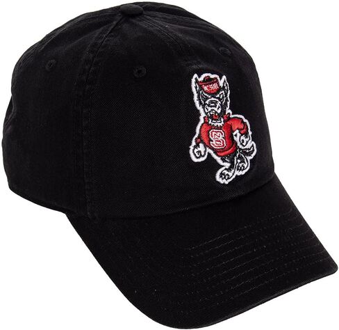 صبار الصحراء NC State جامعة ولاية كارولينا الشمالية قبعة بيسبول NCSU Wolfpack قبعات مطرزة ذات حواف قبعة قابلة للتعديل حزام قماش للبالغين (نمط H1) أسود in Kuwait