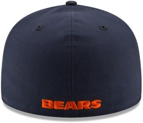 New Era NFL 59FIFTY Chicago Bears Navy Team Color Logo Authentic Collection Fitted On Field Football Cap Hat in Kuwait