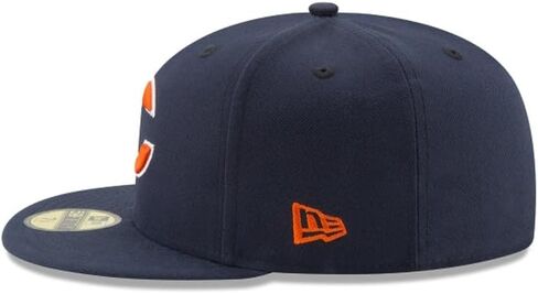 New Era NFL 59FIFTY Chicago Bears Navy Team Color Logo Authentic Collection Fitted On Field Football Cap Hat in Kuwait