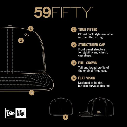 New Era NFL 59FIFTY Chicago Bears Navy Team Color Logo Authentic Collection Fitted On Field Football Cap Hat in Kuwait